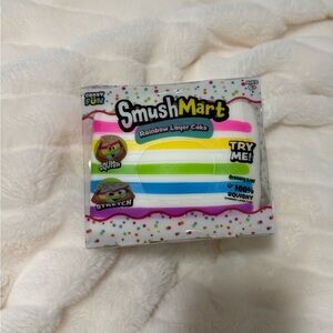 NWT SmushMart Rainbow layered cake